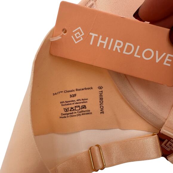 ThirdLove 24/7 Classic Racerback Bra New with tags Size 32F - Picture 5 of 5